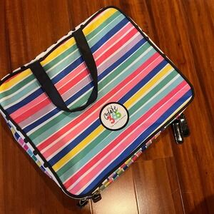 Happy Planner Organizer Bag Create 365 Color Stripe Storage Case Zip Accessory